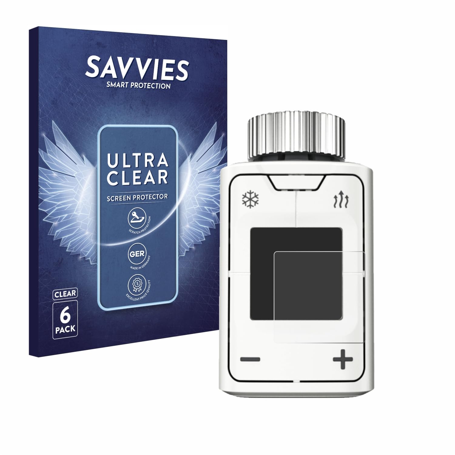 Savvies Schutzfolie für AVM FRITZ!DECT 302 Ultra-Transparent Displayschutz - Ultra-Transparent - für AVM FRITZ!DECT 302 