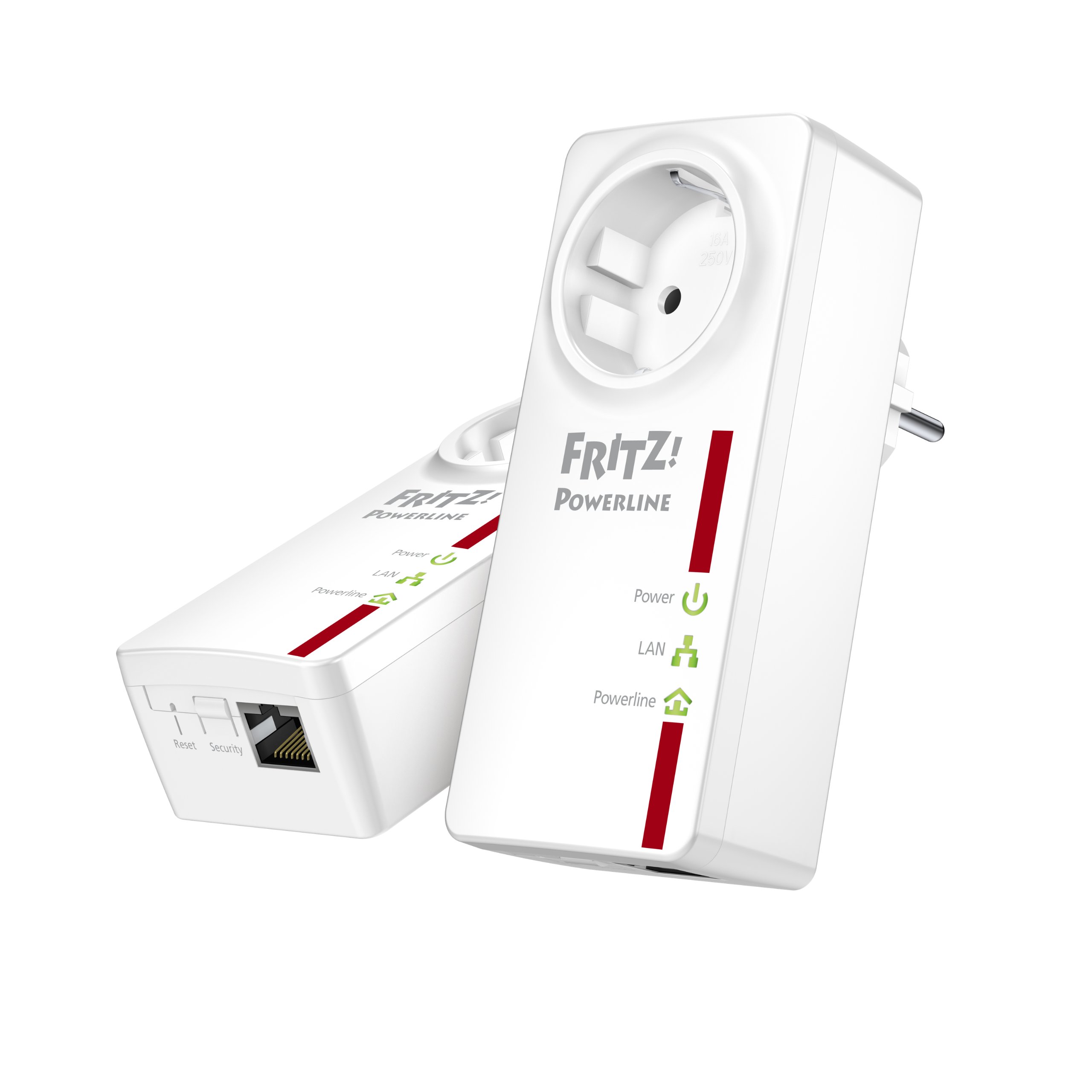 AVM FRITZ! Powerline 520E Set (500 Mbit/s) für Familie und Büro im Haus