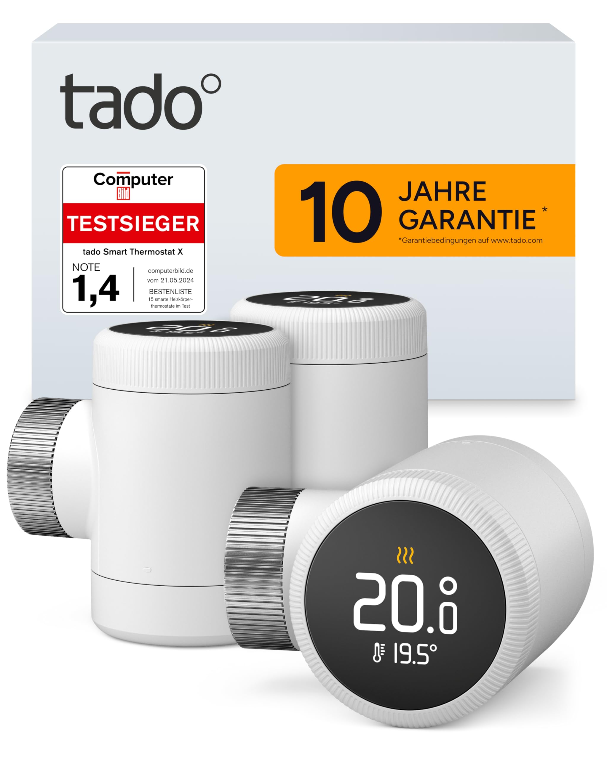 tado° Smartes Heizkörperthermostat X – Energie sparend, App und Voice-Control, DIY Installation